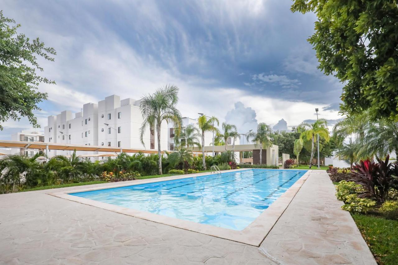 Departamento Lirios Residencial Para 5 Alberca Cancún Exteriér fotografie