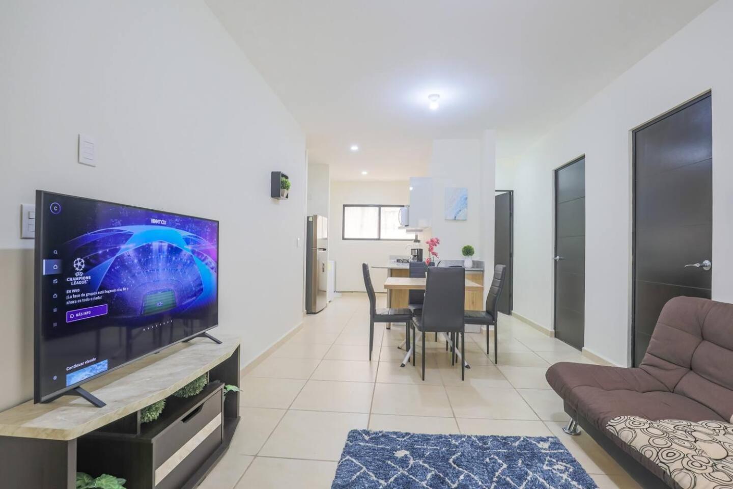 Departamento Lirios Residencial Para 5 Alberca Cancún Exteriér fotografie